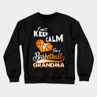 I Can't Keep Calm-I'm a Baseball Grandma Costume Gift Crewneck Sweatshirt